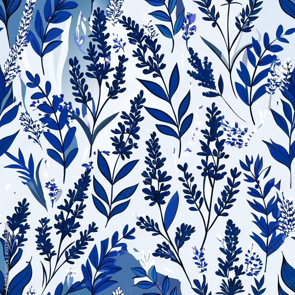 Fototapeta premium seamless floral pattern with flowers