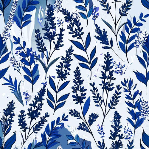 seamless floral pattern with flowers