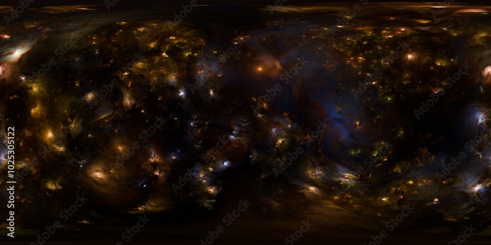 Naklejka premium HDR Space Sky Map for Virtual Reality and CGI
