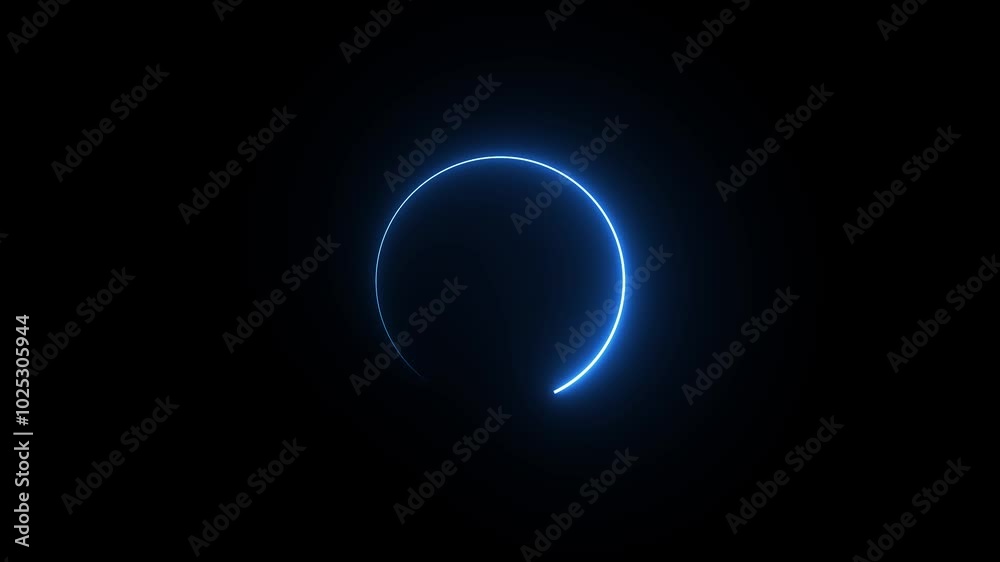 Neon circle loading animation, updating. and uploading icon animation. Neon circle loading animation, updating. and uploading icon animation.