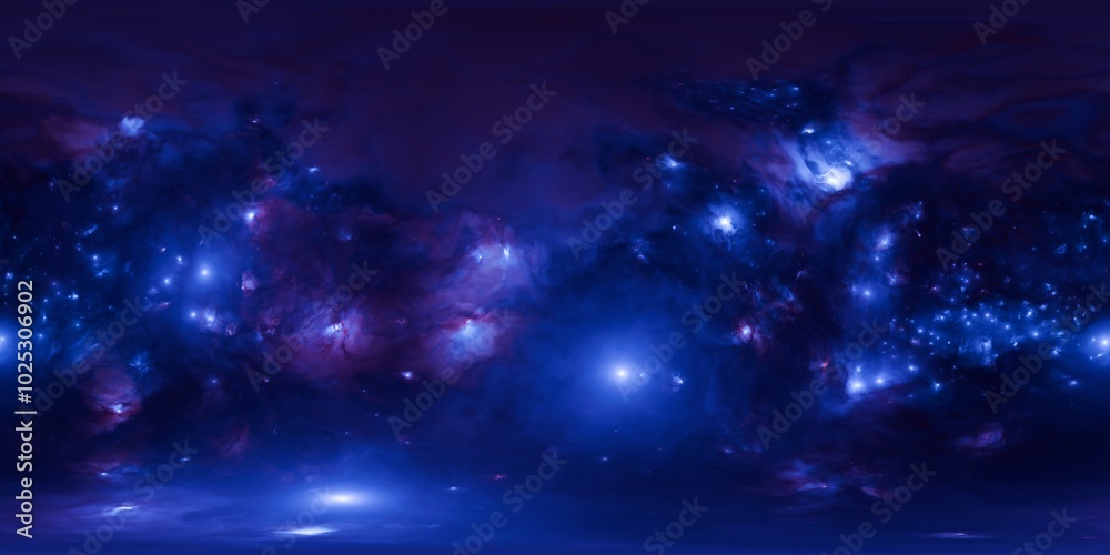 Fototapeta premium Galactic Sci-Fi HDRi – Ultra-Sharp Space Illumination