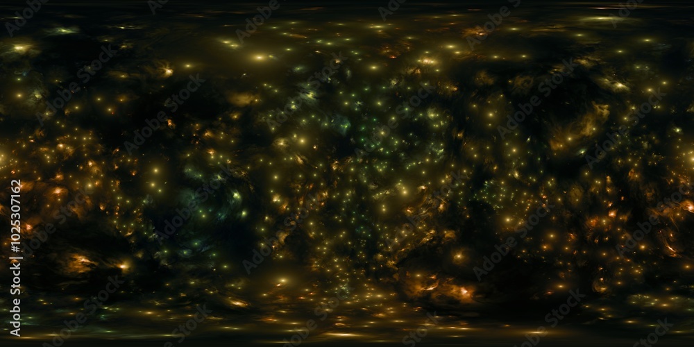 Naklejka premium High Dynamic Range Celestial Map for 3D Lighting