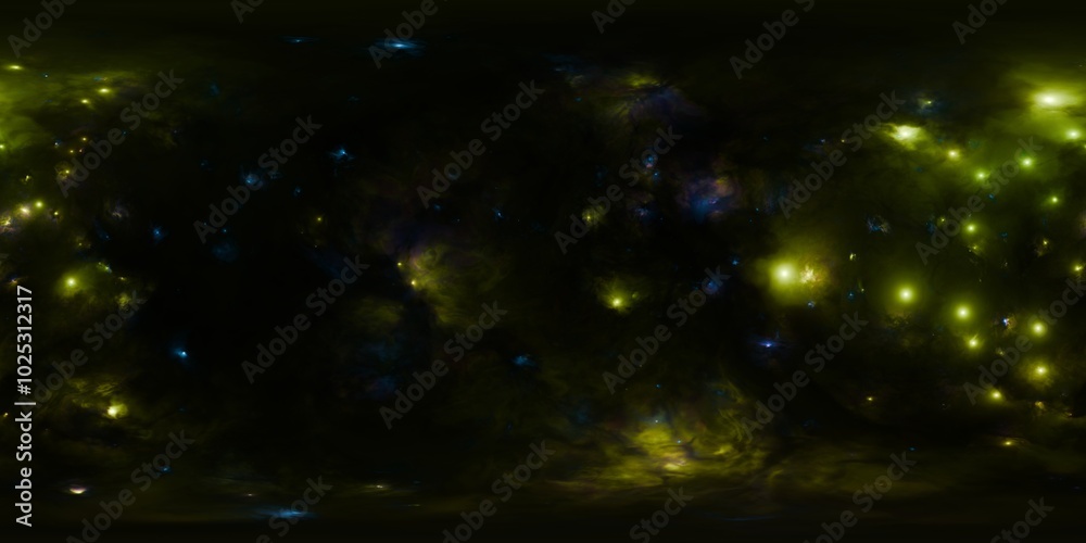 Naklejka premium Majestic HDRi Cosmos – Space Sci-Fi Environment