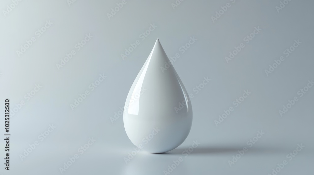 Single teardrop shape on a plain background, emotion. Single teardrop shape on a plain background, emotion.