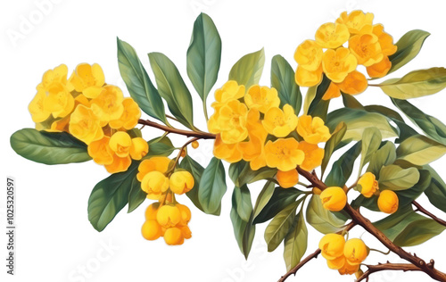 Fototapeta Naklejka Na Ścianę i Meble -  PNG Yellow flower plant petal leaf.