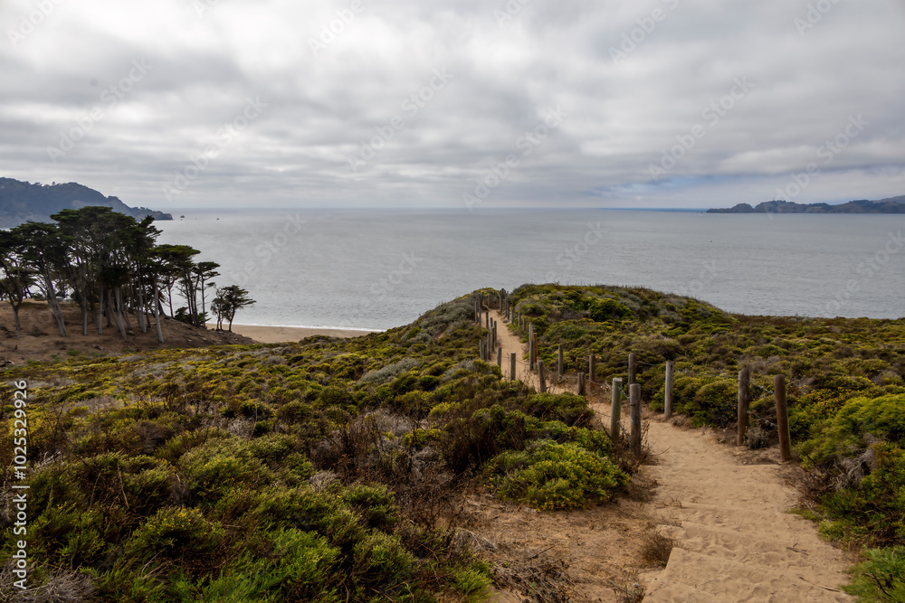 Explore the scenic sand ladder at Baker Beach, San Francisco, offering stunning views of the Pacific Ocean and coastal landscapes. Explore the scenic sand ladder at Baker Beach, San Francisco, offering stunning views of the Pacific Ocean and coastal landscapes.