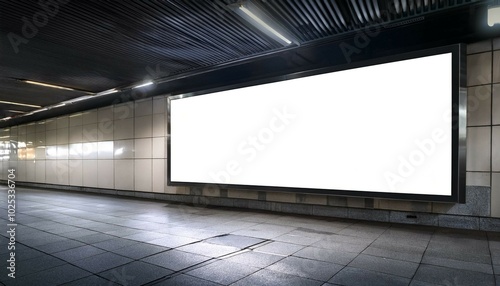 blank billboard on the street