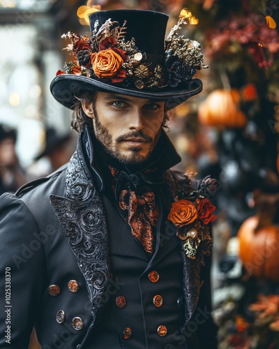 portrait of a man at a Halloween event