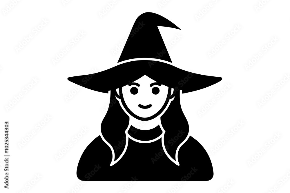 Black silhouette of witch in hat and costume flying on broomstick isolated on transparent background. Halloween celebration vector illustration, icon, retro vintage clip art for design. Black silhouette of witch in hat and costume flying on broomstick isolated on transparent background. Halloween celebration vector illustration, icon, retro vintage clip art for design.
