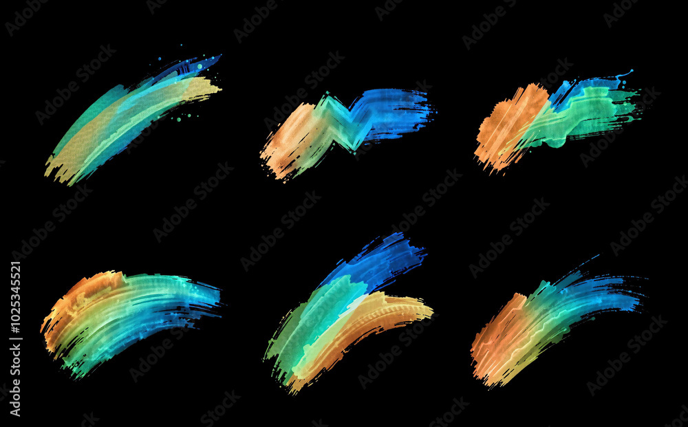 neon brush stroke color mix gradient, speed motion and squiggle, isolated, ink style neon brush stroke color mix gradient, speed motion and squiggle, isolated, ink style