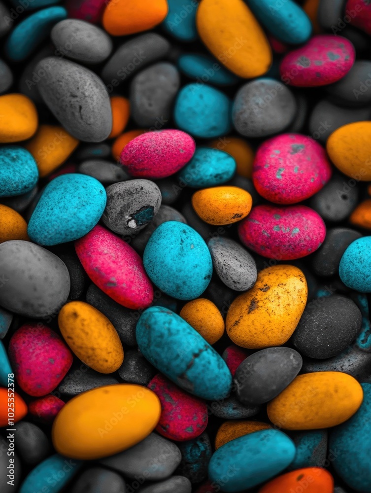 Vibrant Pebbles Mosaic