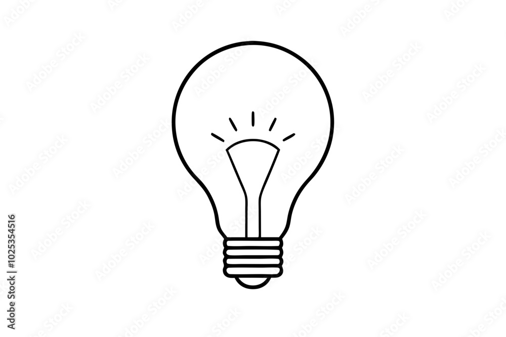Light Bulb icon, Idea icon symbol vector Light Bulb icon, Idea icon symbol vector
