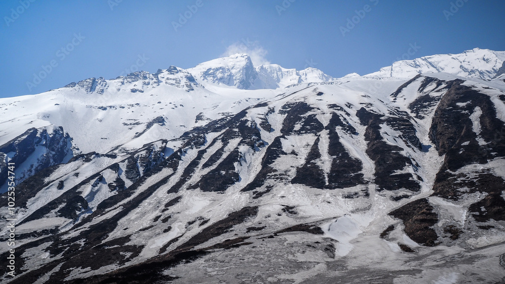 The landscape on the way to Annapurna Base Camp in Nepal The landscape on the way to Annapurna Base Camp in Nepal