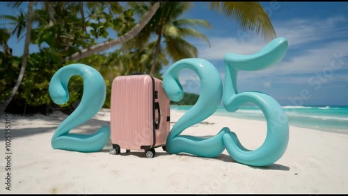 A festive video with the number 