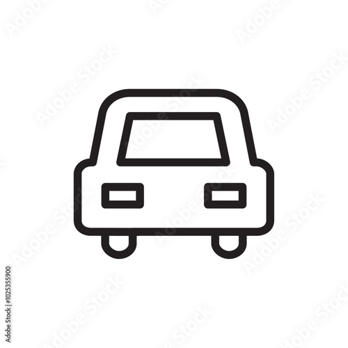 car icon Vector set outline