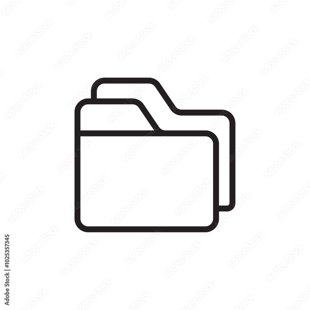 File icon Vector set outline File icon Vector set outline
