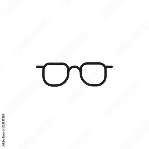 Glasses icon Vector set outline