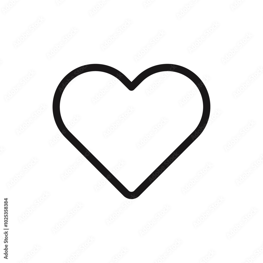 Love icon Vector set outline Love icon Vector set outline