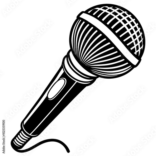 microphone isolated on white background