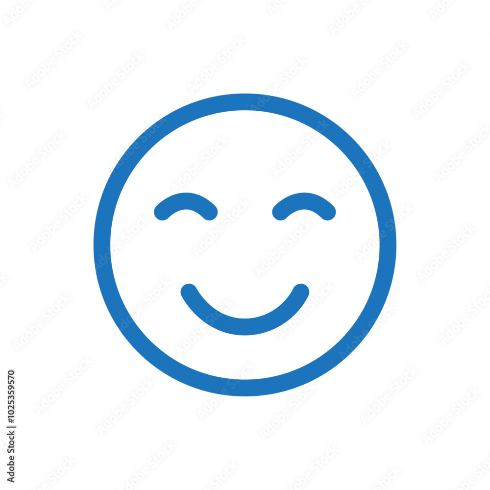 smile icon Vector set outline smile icon Vector set outline