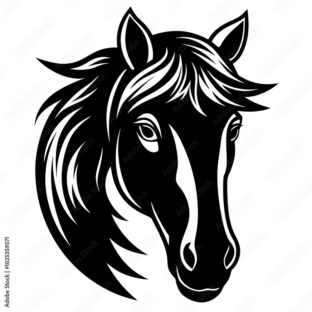 horse head illustration horse head illustration