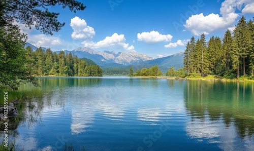 Obernberger See, mountain lake