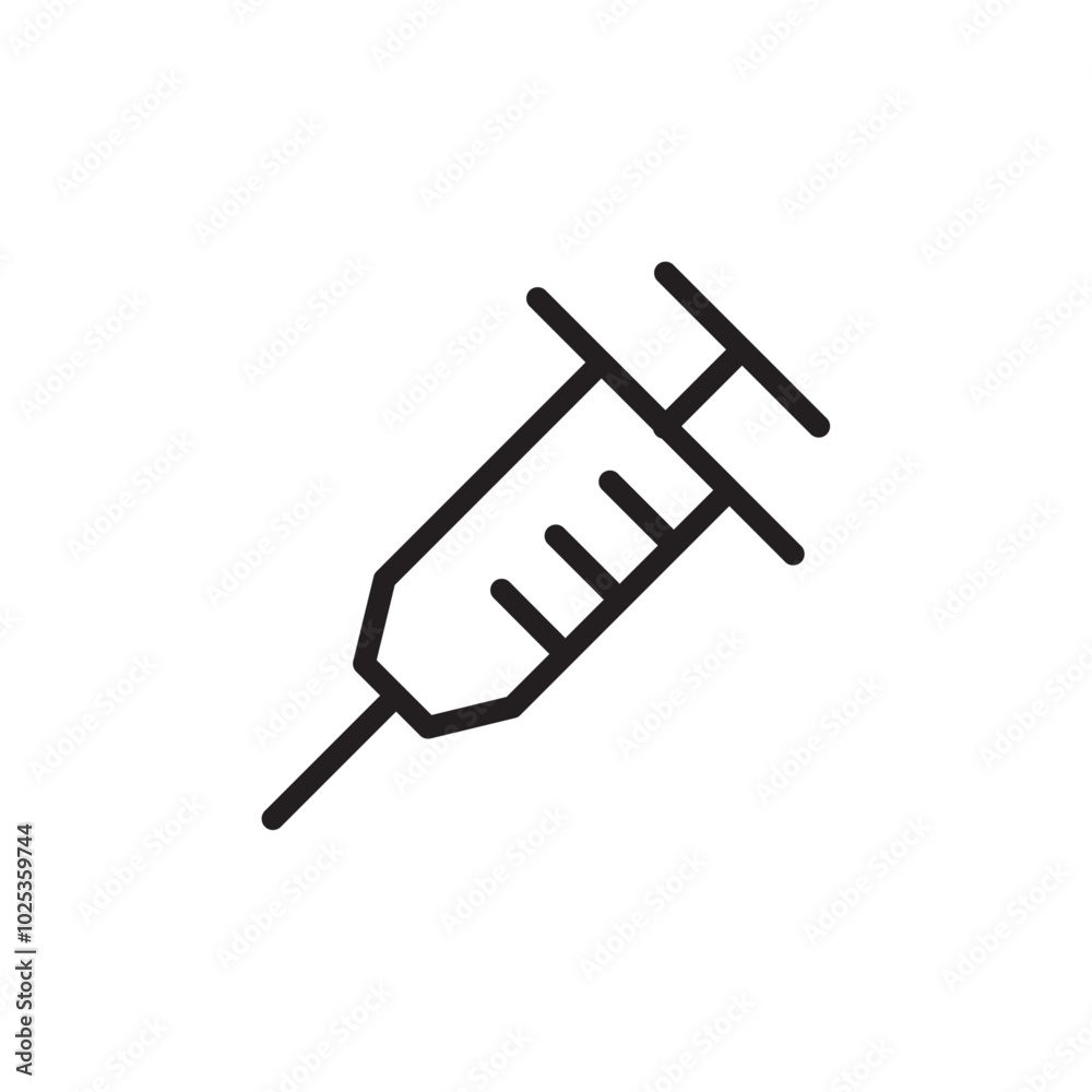 Syringe icon Vector set outline Syringe icon Vector set outline