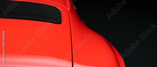 Rear fender on a car