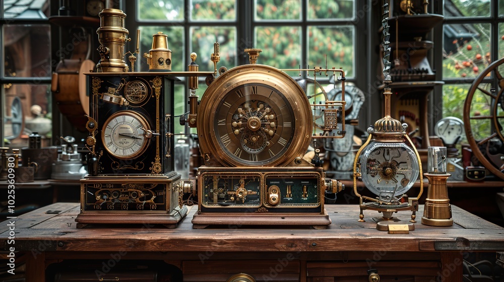 Steampunk Clock: A Masterpiece of Mechanical Art Steampunk Clock: A Masterpiece of Mechanical Art