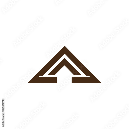 simple roof design logo