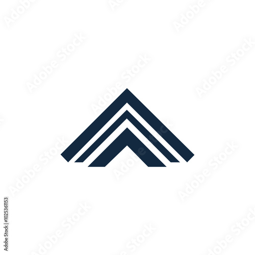 simple roof design logo