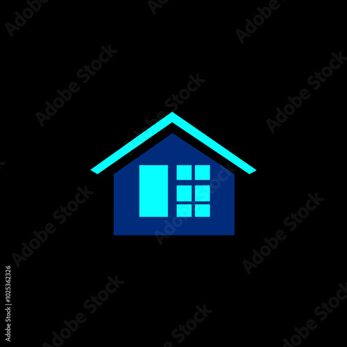 simple roof design logo