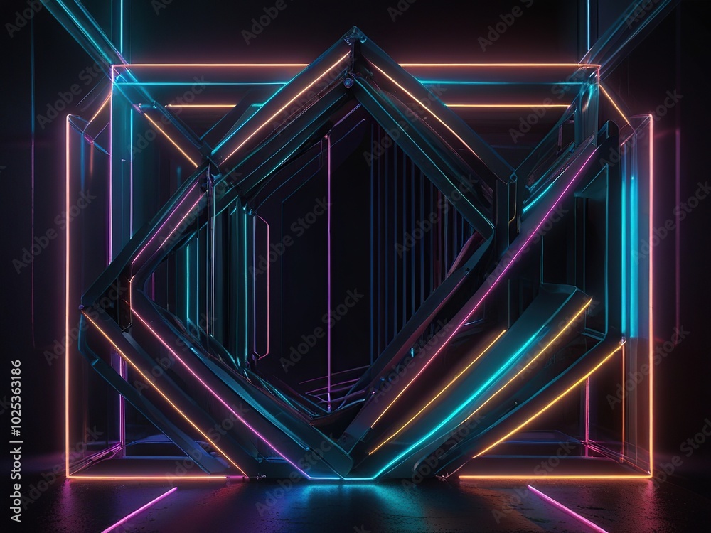 Fototapeta premium abstract background with lights