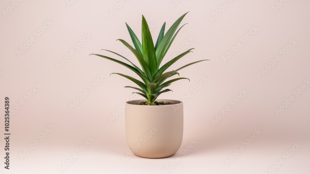 Modern Indoor Plant in Minimalist Pot