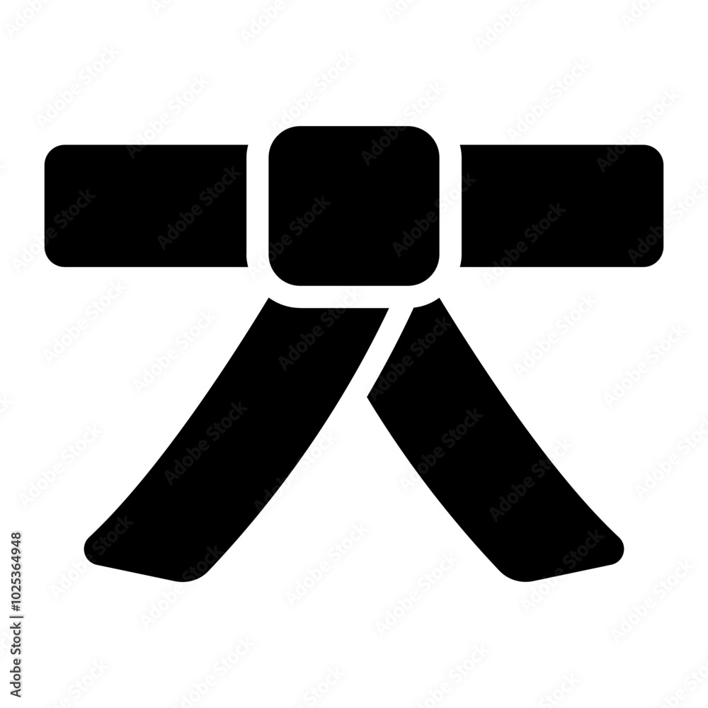 Martial arts belt symbolizing rank and progression. Martial arts belt symbolizing rank and progression.