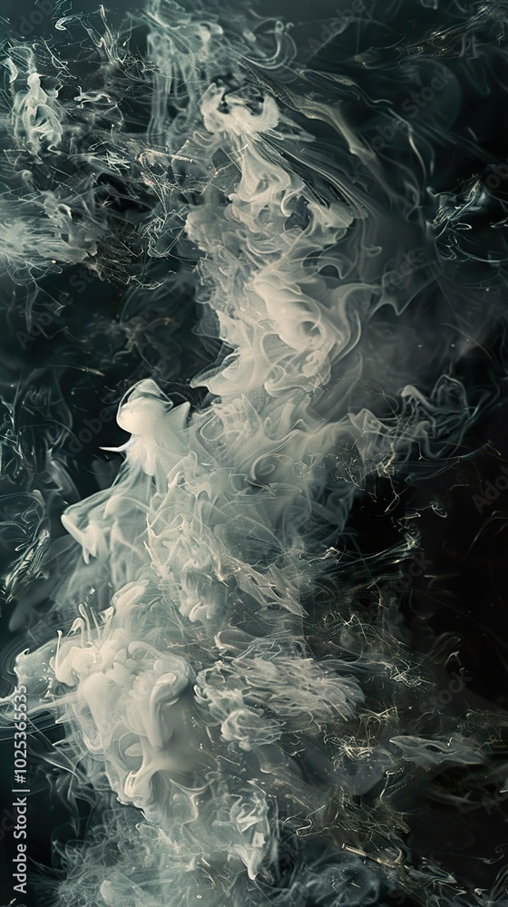 Abstract Smoke and Ink Swirls: A Study in Fluid Dynamics Abstract Smoke and Ink Swirls: A Study in Fluid Dynamics