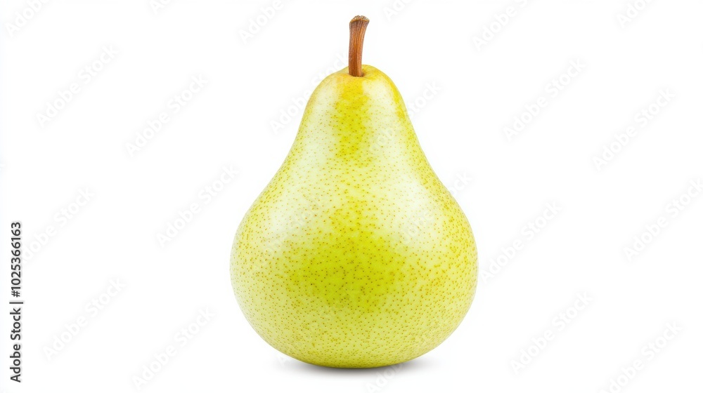 Fresh Green Pear Isolated on White Background Fresh Green Pear Isolated on White Background