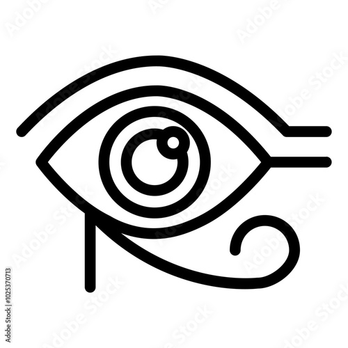 Eye of Horus culture representing protection and power in Egyptian mythology.