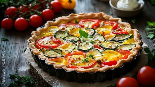 gaurmet ratatouille tartlet  photo