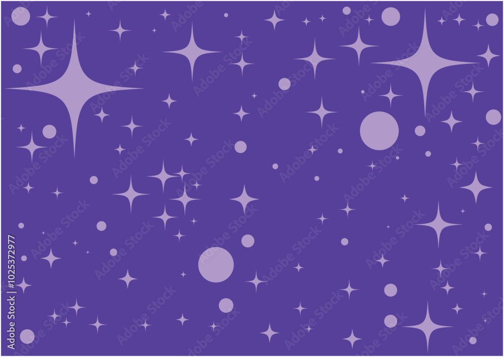 Naklejka premium クリスマスカラーの星が煌めくキラキラした背景イメージ