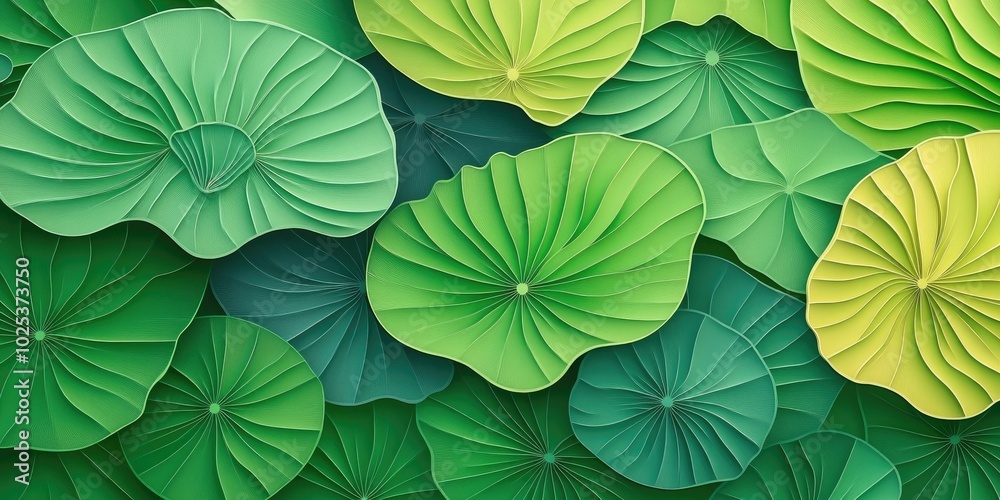Close-up of a vibrant green lotus leaf, Close-up of a bright green lotus leaf Close-up of a vibrant green lotus leaf, Close-up of a bright green lotus leaf