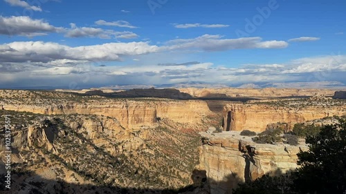 Time Lapse of Clouds over Canyon in San Rafael Swell, Emery County, Utah