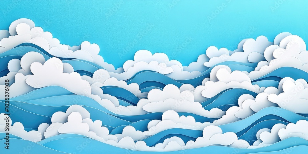 Vibrant blue sky adorned with lovely clouds, showcasing pleasant weather, Clear blue sky filled with beautiful clouds indicating nice weather Vibrant blue sky adorned with lovely clouds, showcasing pleasant weather, Clear blue sky filled with beautiful clouds indicating nice weather