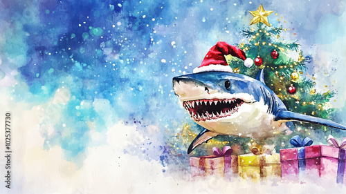 Hai Shark Weihnachten Advent