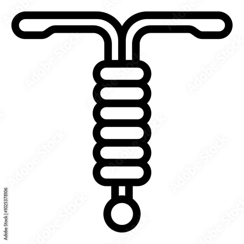 Intrauterine device IUD for contraceptive use and birth control.