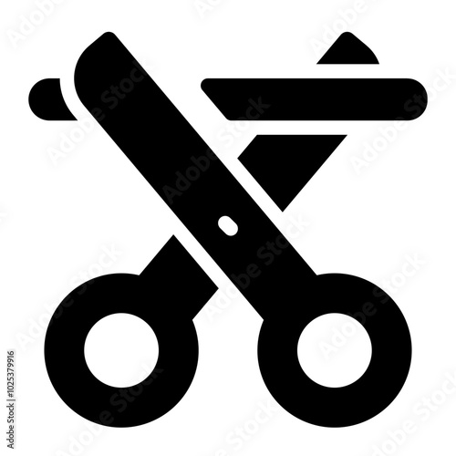 Sterilization or vasectomy icon for male contraception and permanent birth control.