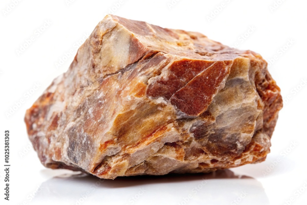Chert rock isolated on a white background. Chert rock isolated on a white background.