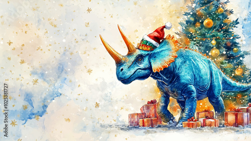 Triceratops Weihnachten Dinosaurier Christmas