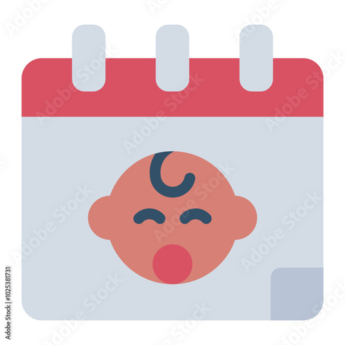Fertility calendar icon for tracking ovulation and menstrual cycle.