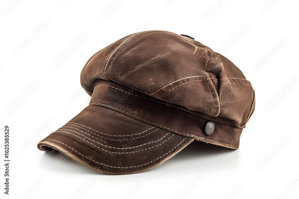 Working peaked cap isolated on white background Working peaked cap isolated on white background